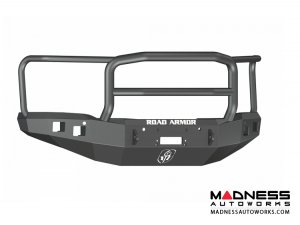 GMC Sierra 1500 Stealth Front Winch Bumper Lonestar Guard - Smittybilt XRC - Texture Black WARN M12000 - (2014-2015)